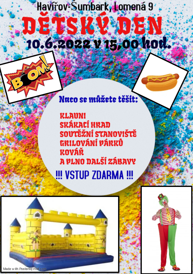 Přijďte na Den dětí na Šumbarku!